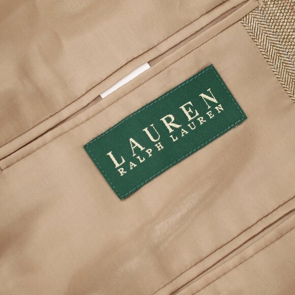 Lauren ralph Lauren sport coat men's 40R Silk wool windowpane herringbone plaid - Picture 12 of 13